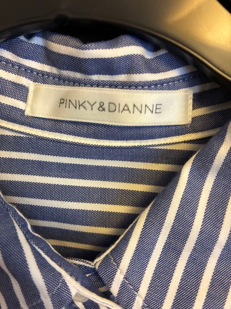 ドビーストライプシャツワンピース