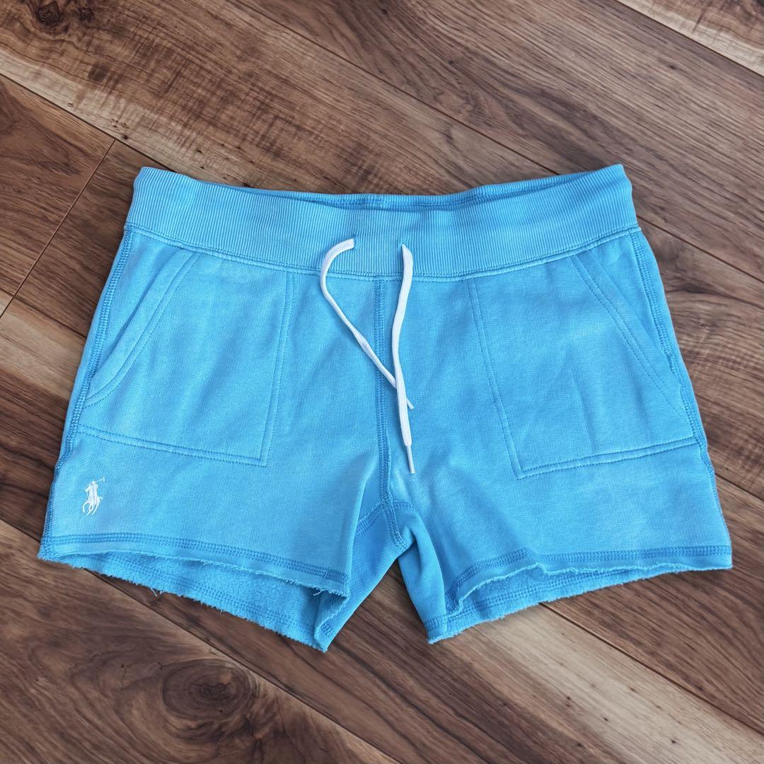 POLO ラルフローレン　ショートパンツ　スウェット　ブルー　米国購入　新品