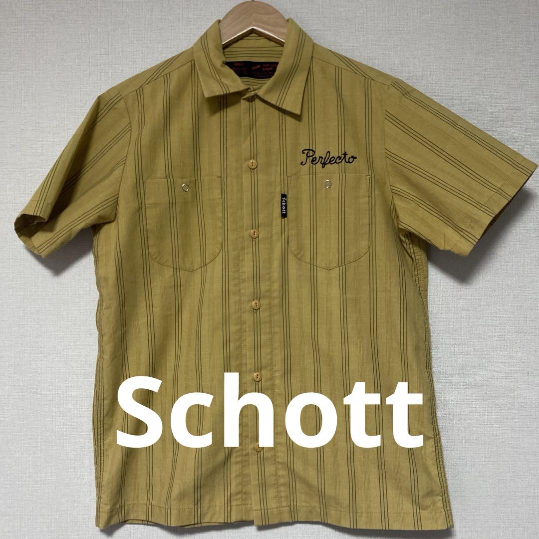 Schott Sサイズ 半袖ワークシャツ