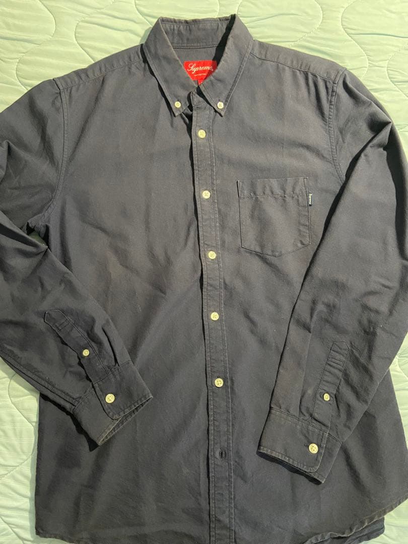 SUPREME シュプリーム　ボタンダウンシャツ　完売モデル　ネイビー