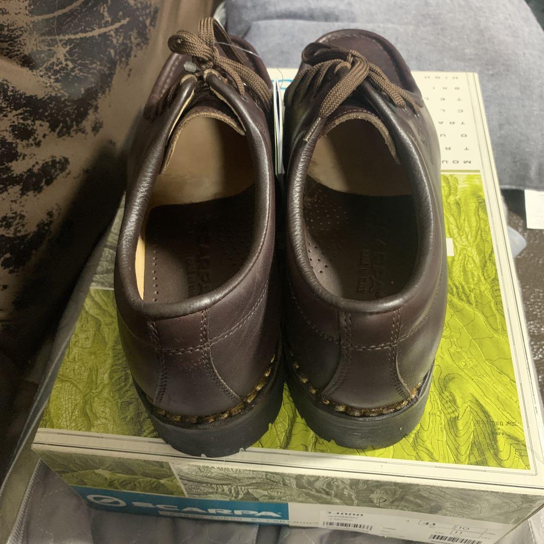 【信頼】 新品未使用 サイズ25.5cm モカシン レザー ダークブラウン 靴
