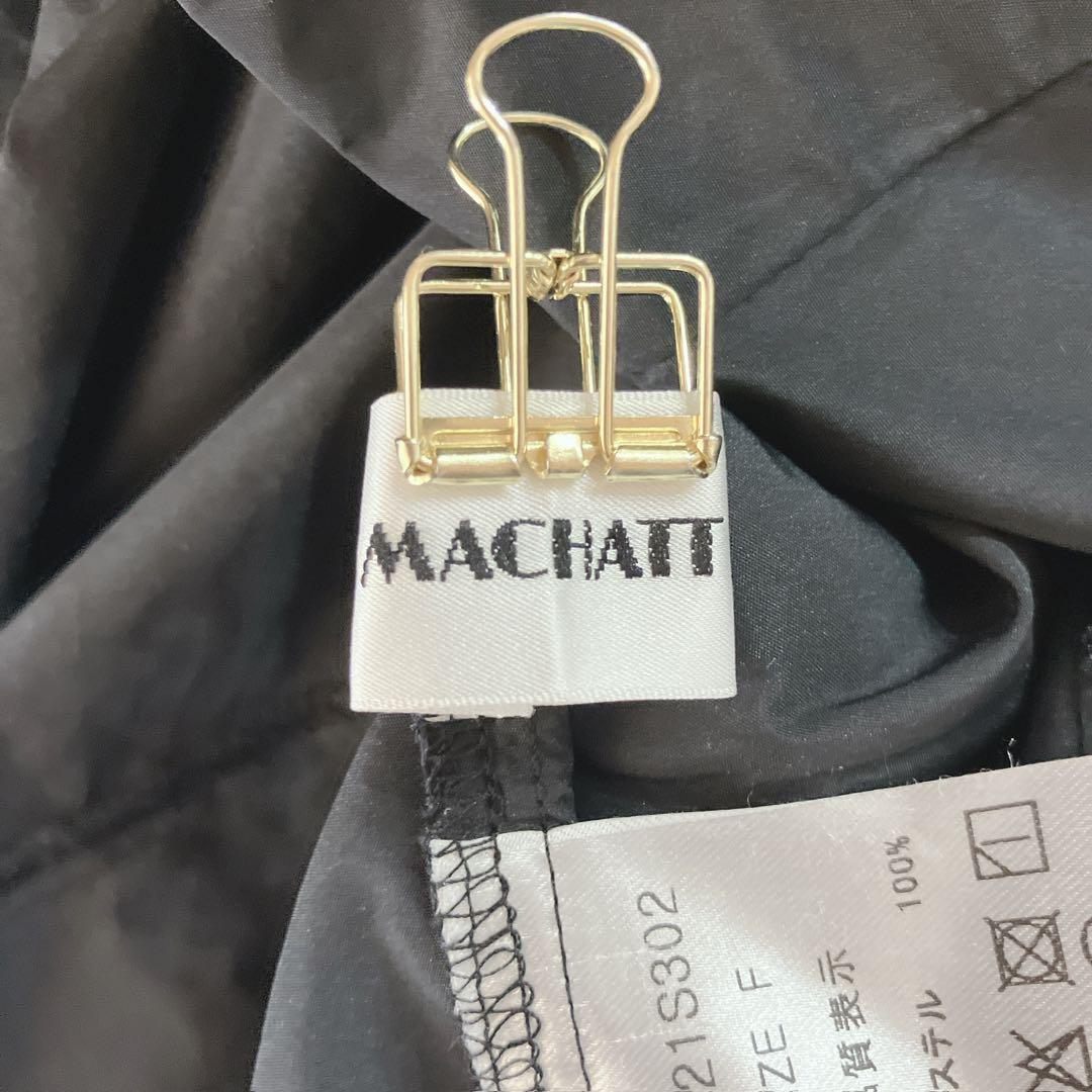 マチャット メモリーボリュームドレスワンピース ノースリーブ F