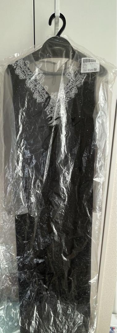 【美品】LEJAレース ロング ドレス ワンピース ブラック