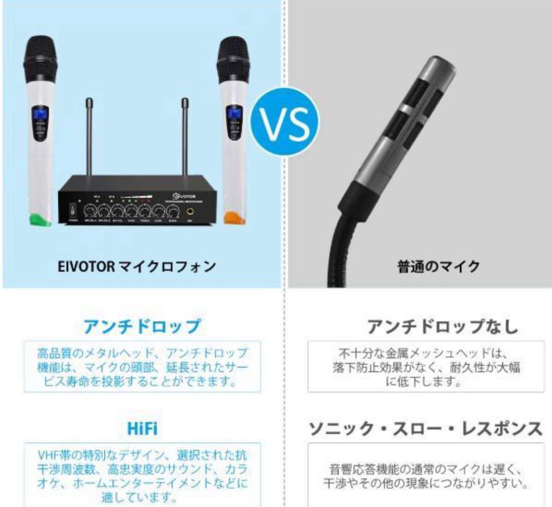 <新品未使用>EIVOTOR ワイヤレスマイクセット