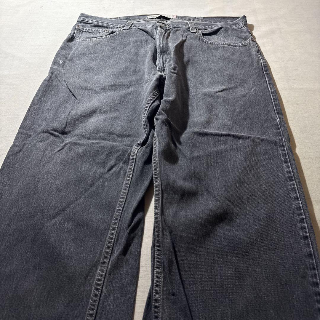 00s USA Levi  美品 先染ブラックリーバイス 569 W28 L28 00s USA Levis リーバイス 569 先染め ブラックデニム W38
