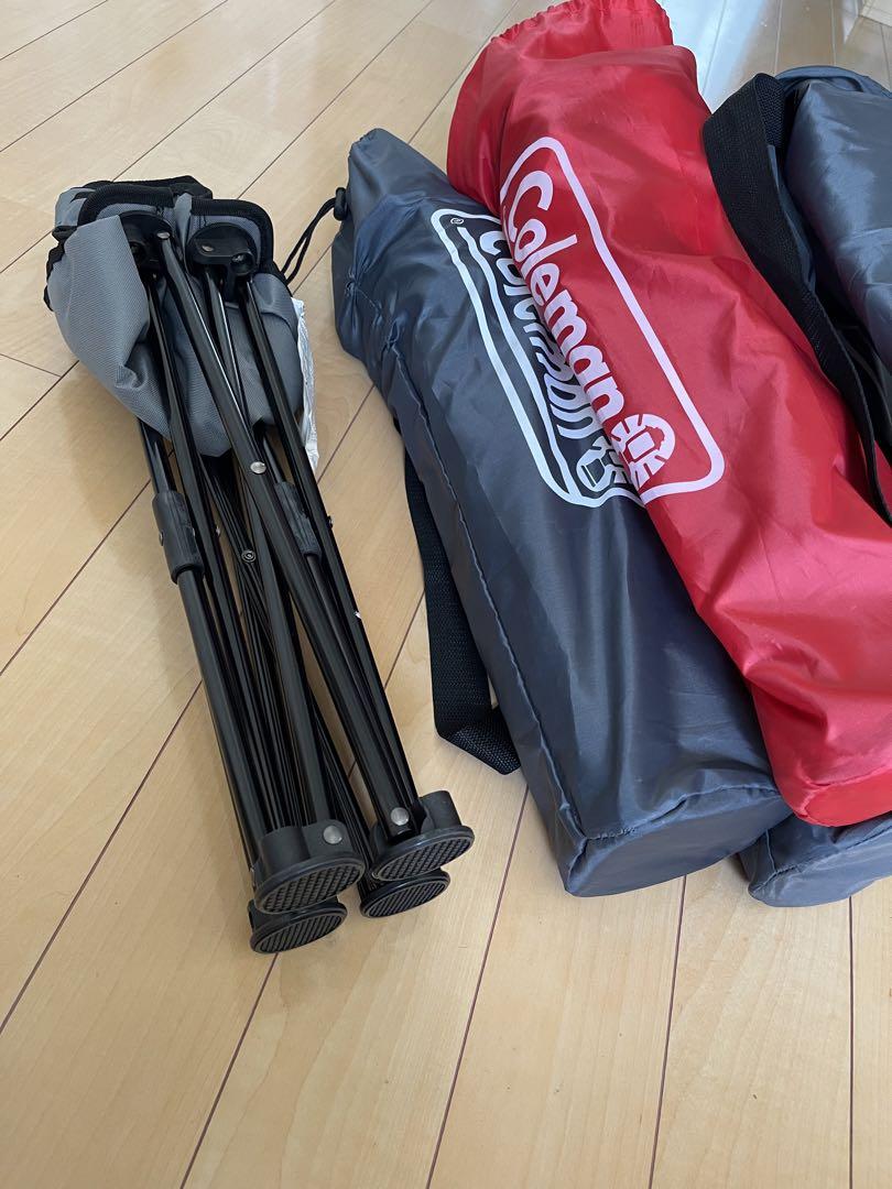 コールマン Colemanコンパクトクッションチェア ベージュ収納ケース付き5脚