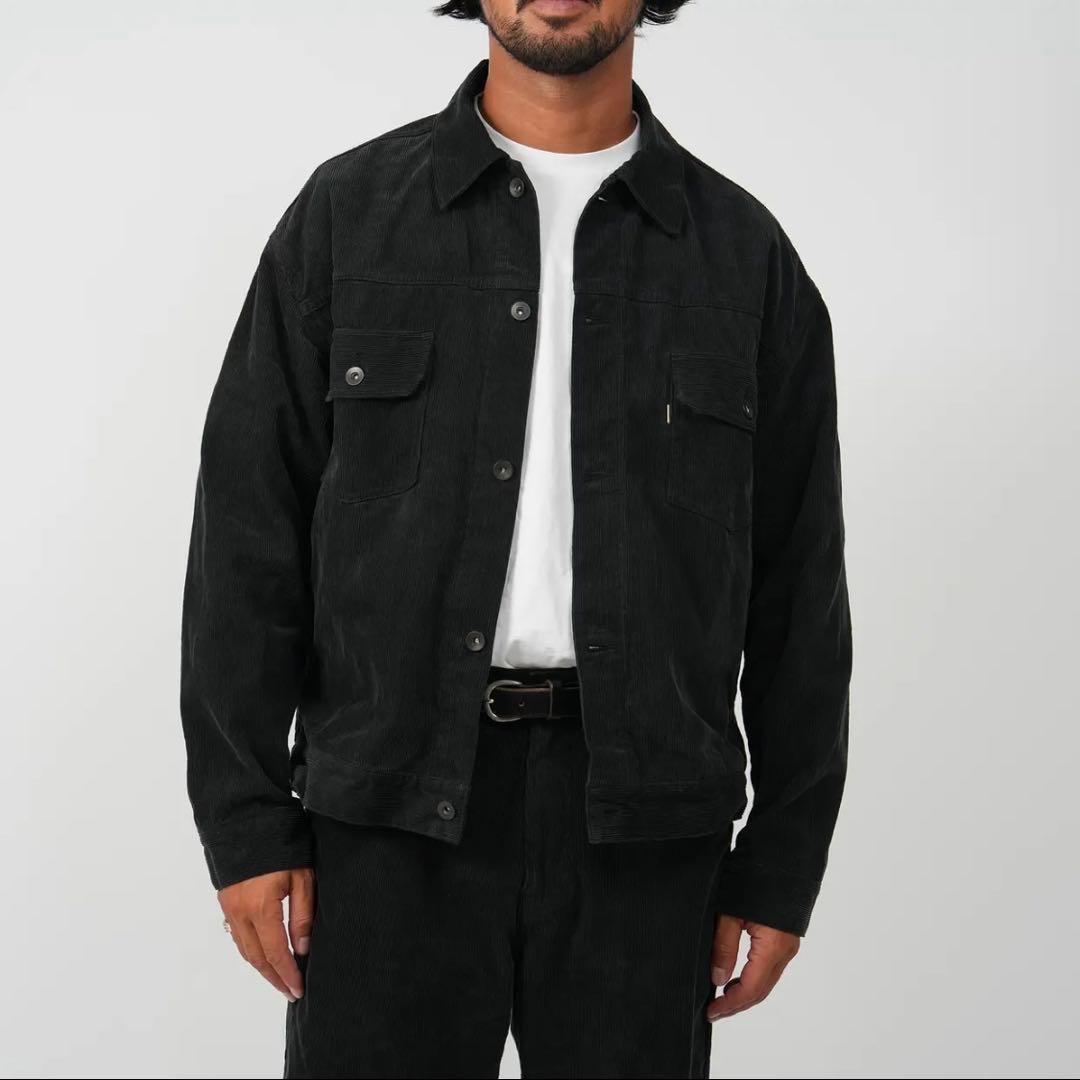 ジャケット・アウター OVY Washed Corduroy Wide Relax Jacket L