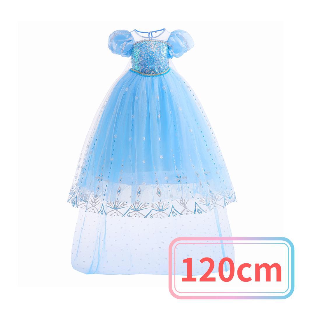 水色 フローラルドレス 120cm  ディズニーランド　シンデレラドレス シンデレラドレス ディズニー プリンセス 新品未使用 120 - メルカリ