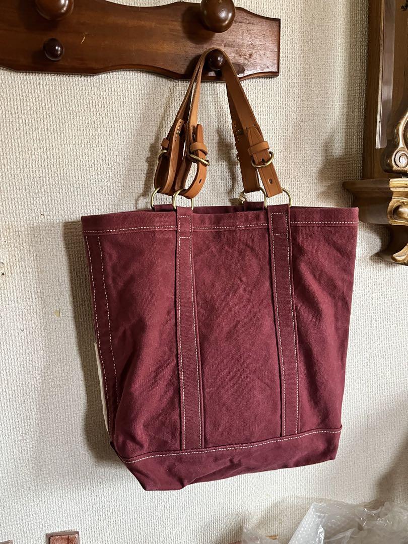 ゲンテン genten 帆布素材 希少 本革ハンドル 美品 トートバッグ