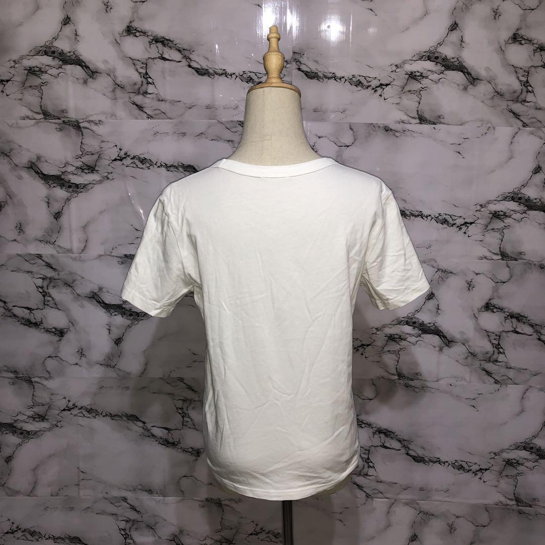 ジーユー　半袖Tシャツ　【M】　白　シンプル　定番　カットソー　レディース