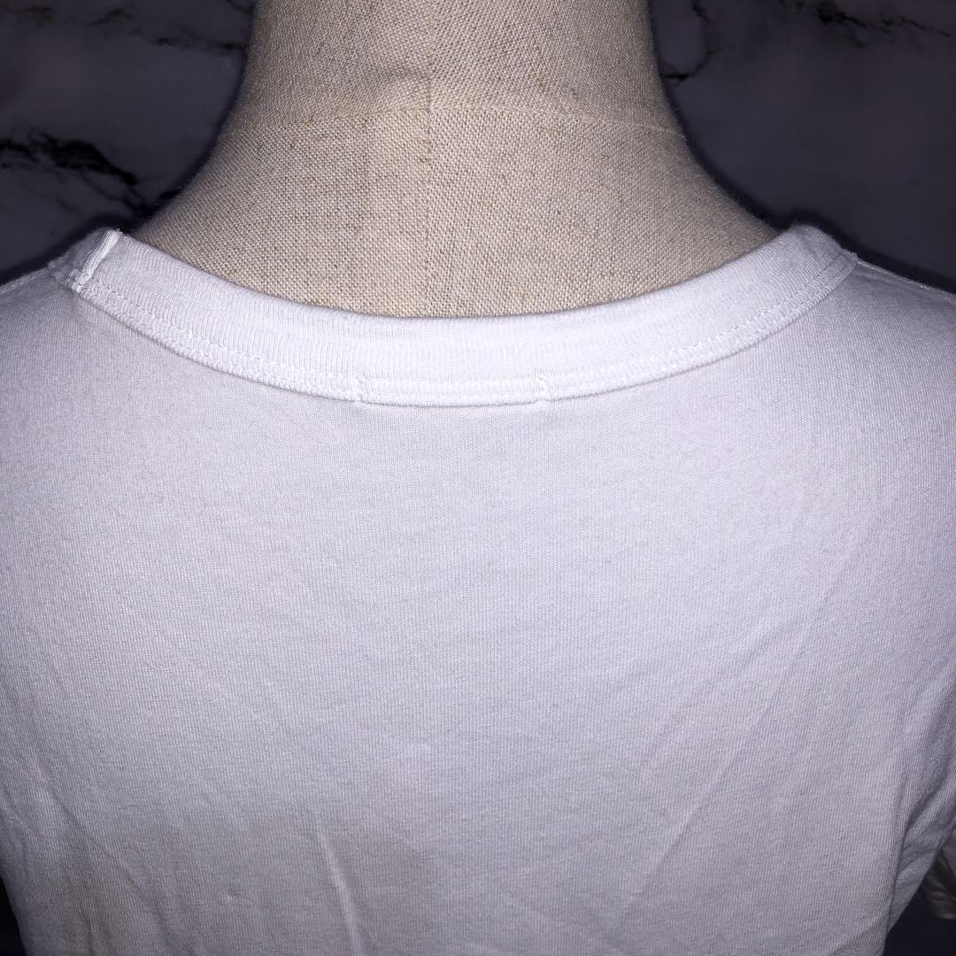 ジーユー　半袖Tシャツ　【M】　白　シンプル　定番　カットソー　レディース