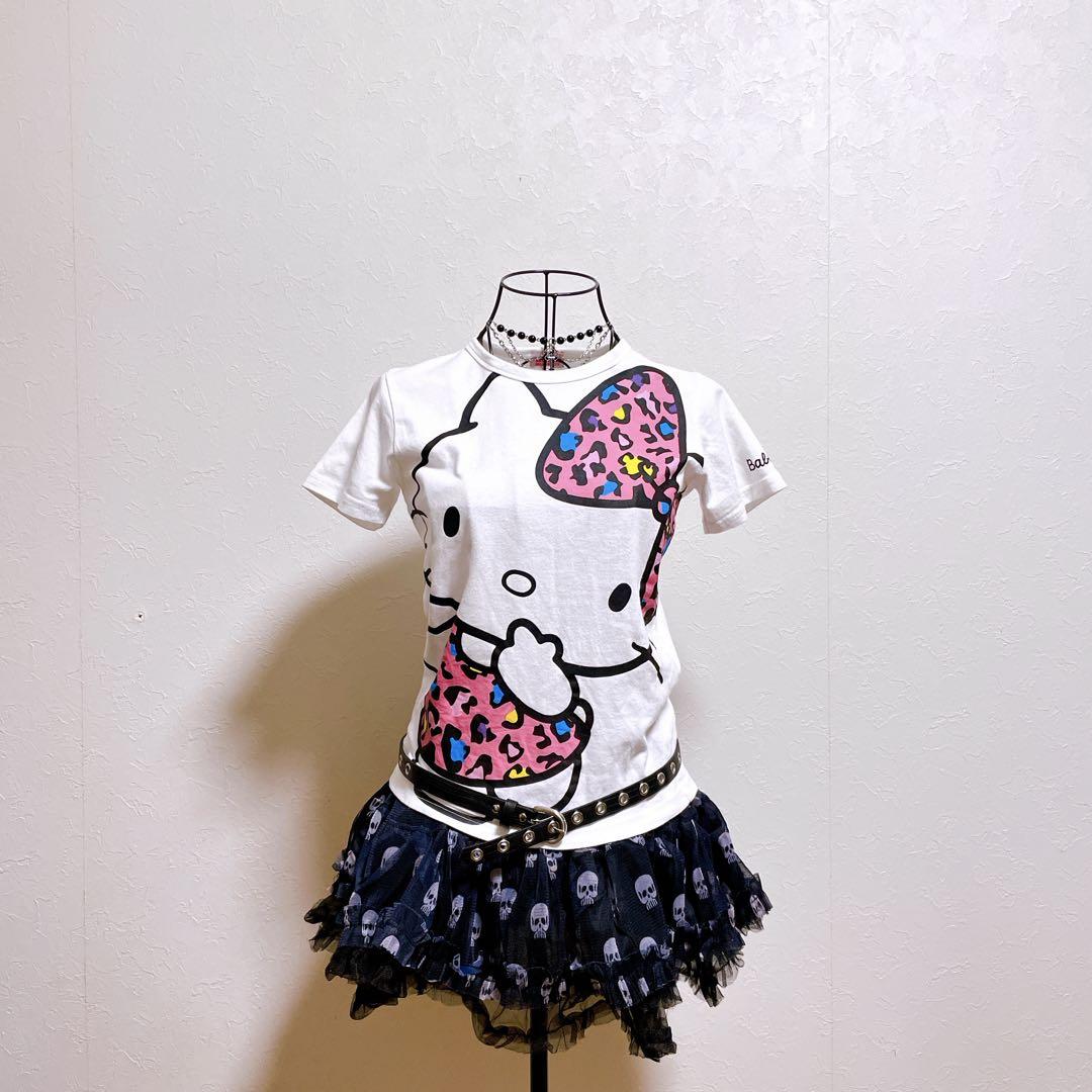 Tシャツ キティ Kitty ヒョウ柄 平成ギャル y2k フェアリー