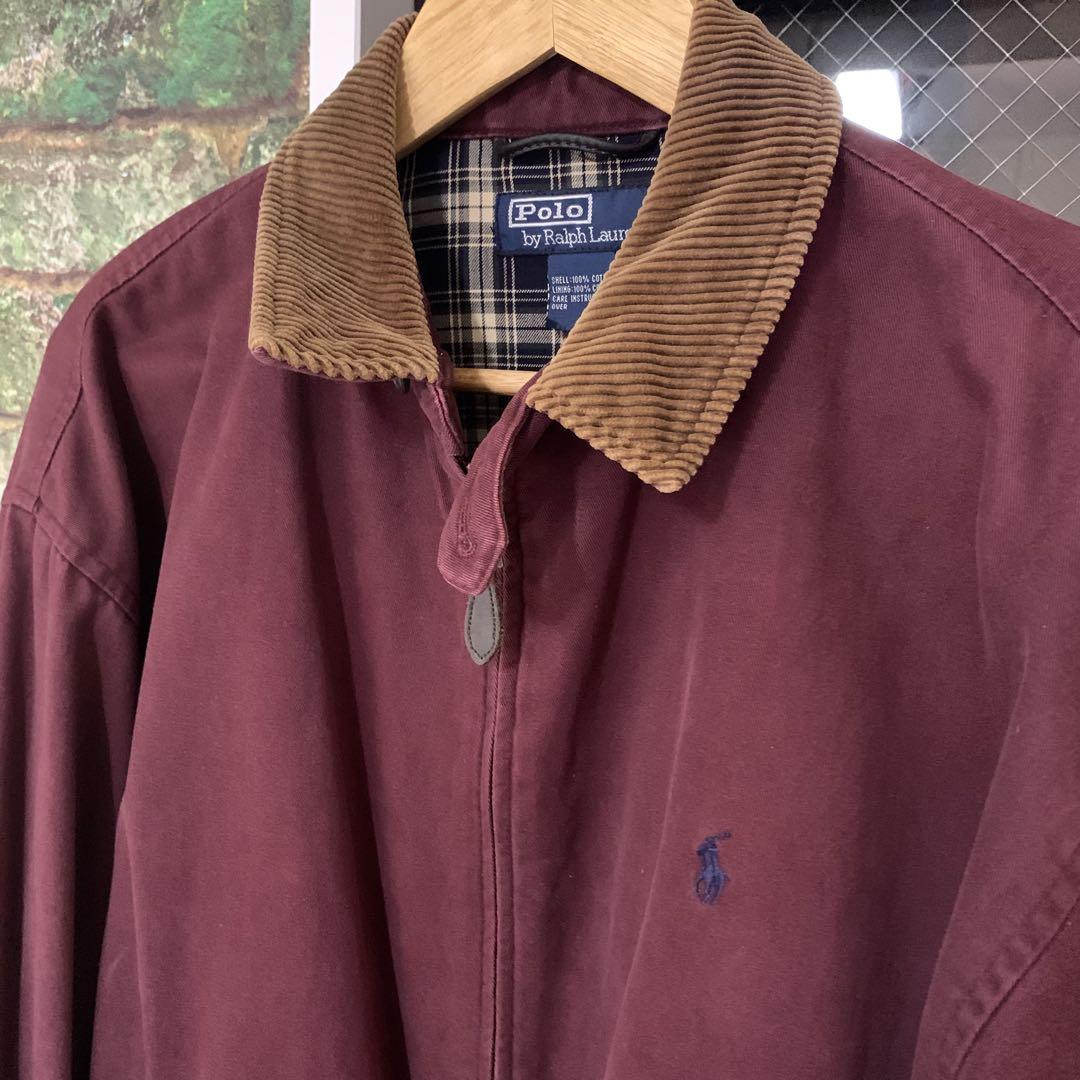 POLO by Ralph Lauren スウィングトップ 襟コーデュロイ ダーク