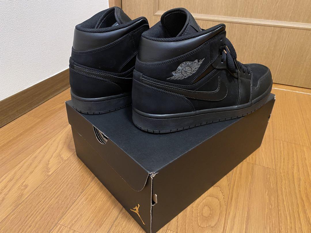 美品　Nike Air Jordan 1 MID ブラック　27cm