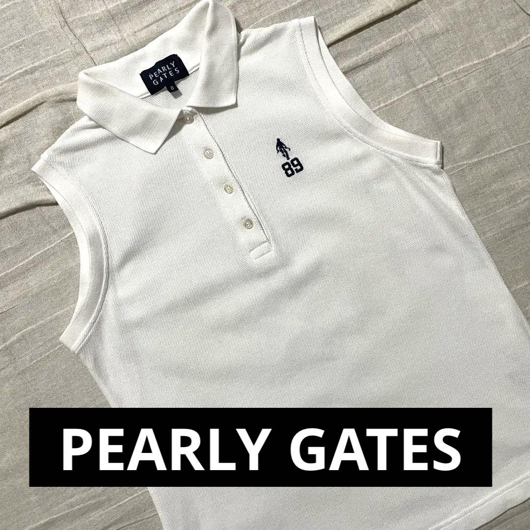 PEARLY GATES パーリーゲイツ ノースリーブポロシャツ ネイビー