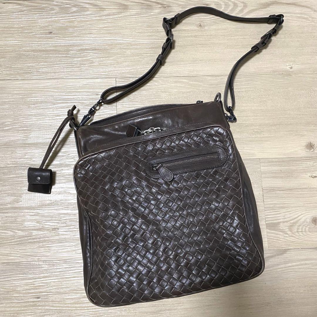 Bottega Veneta ダークブラウン ショルダーバッグ - バッグ低