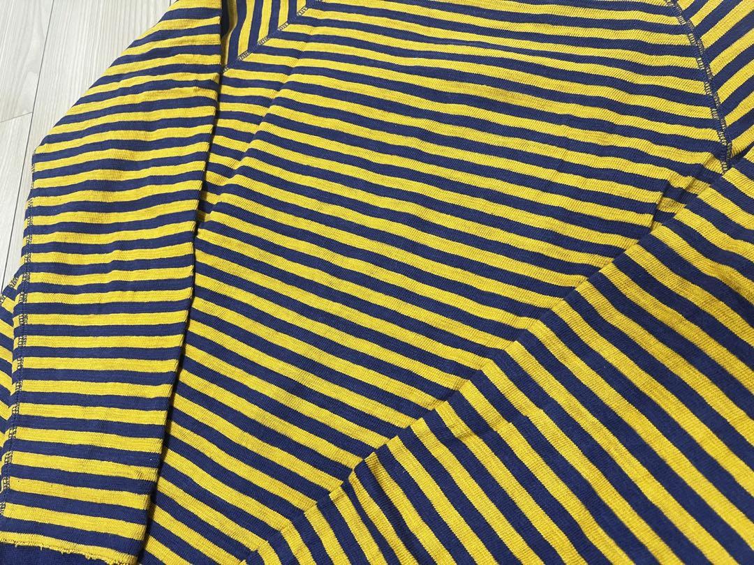 美品BEAMS PLUS ラグランスリーブ ボーダー ロングスリーブTシャツ L