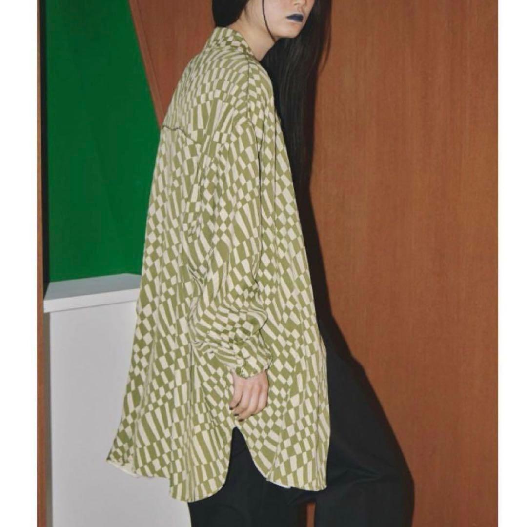 Geometric Over Shirts トゥデイフル オリーブFREE SIZE・TODAYFUL