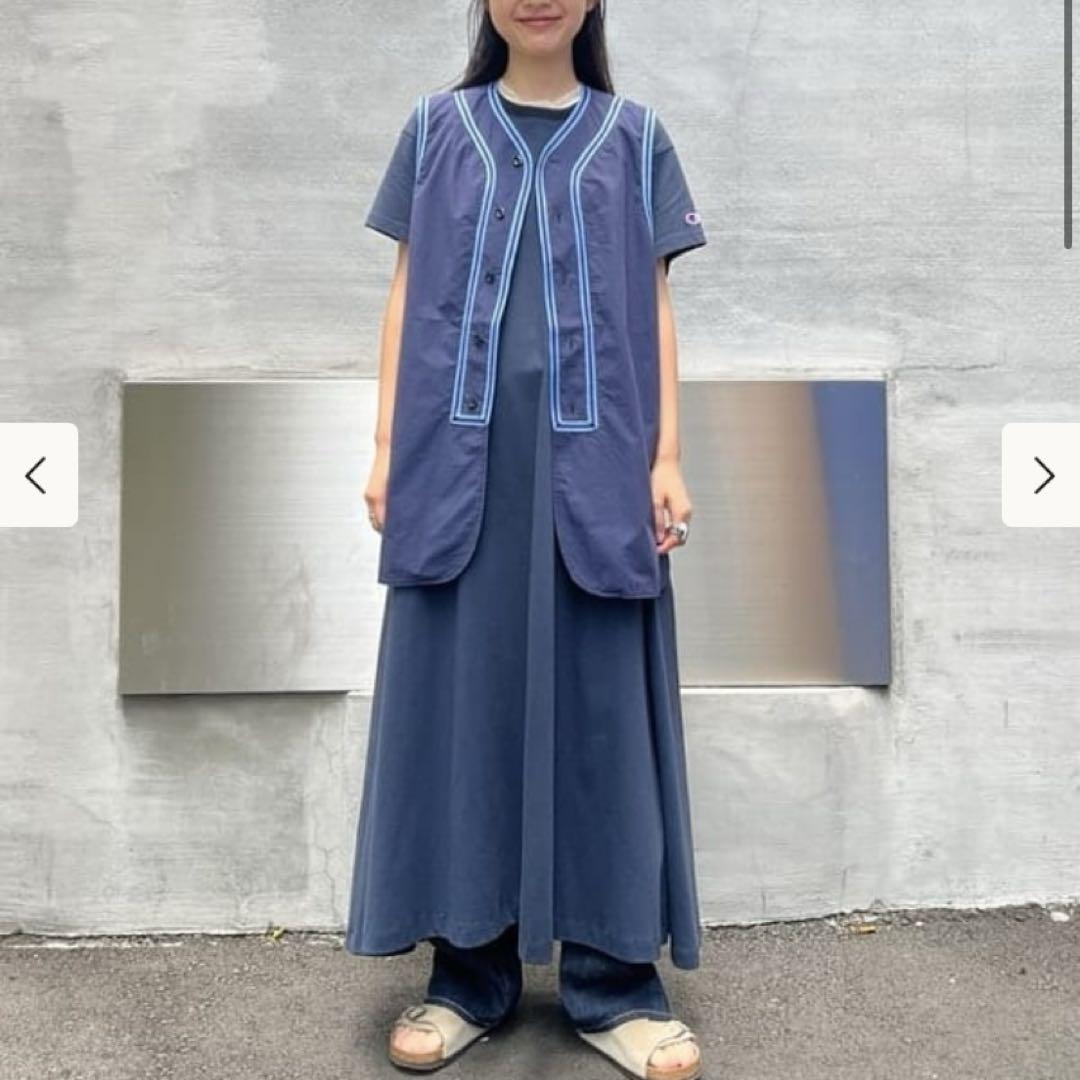 BEAMS BOY ベースボールノースリーブシャツ