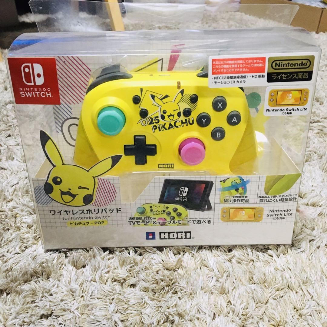 Nintendo Switch ピカチュウ コントローラー ワイヤレスホリパッド