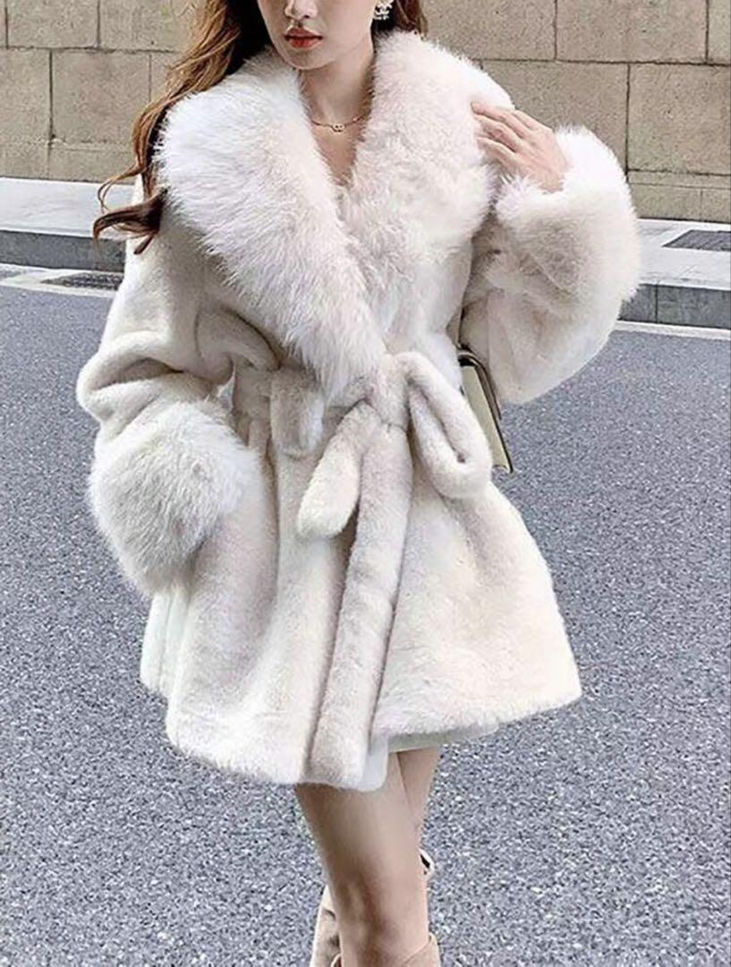 レディースコート ファー