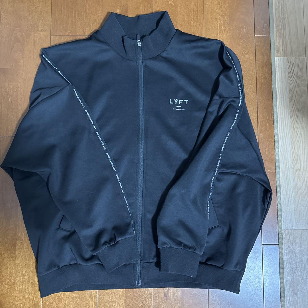 LYFT ブラック ジップアップジャケット L