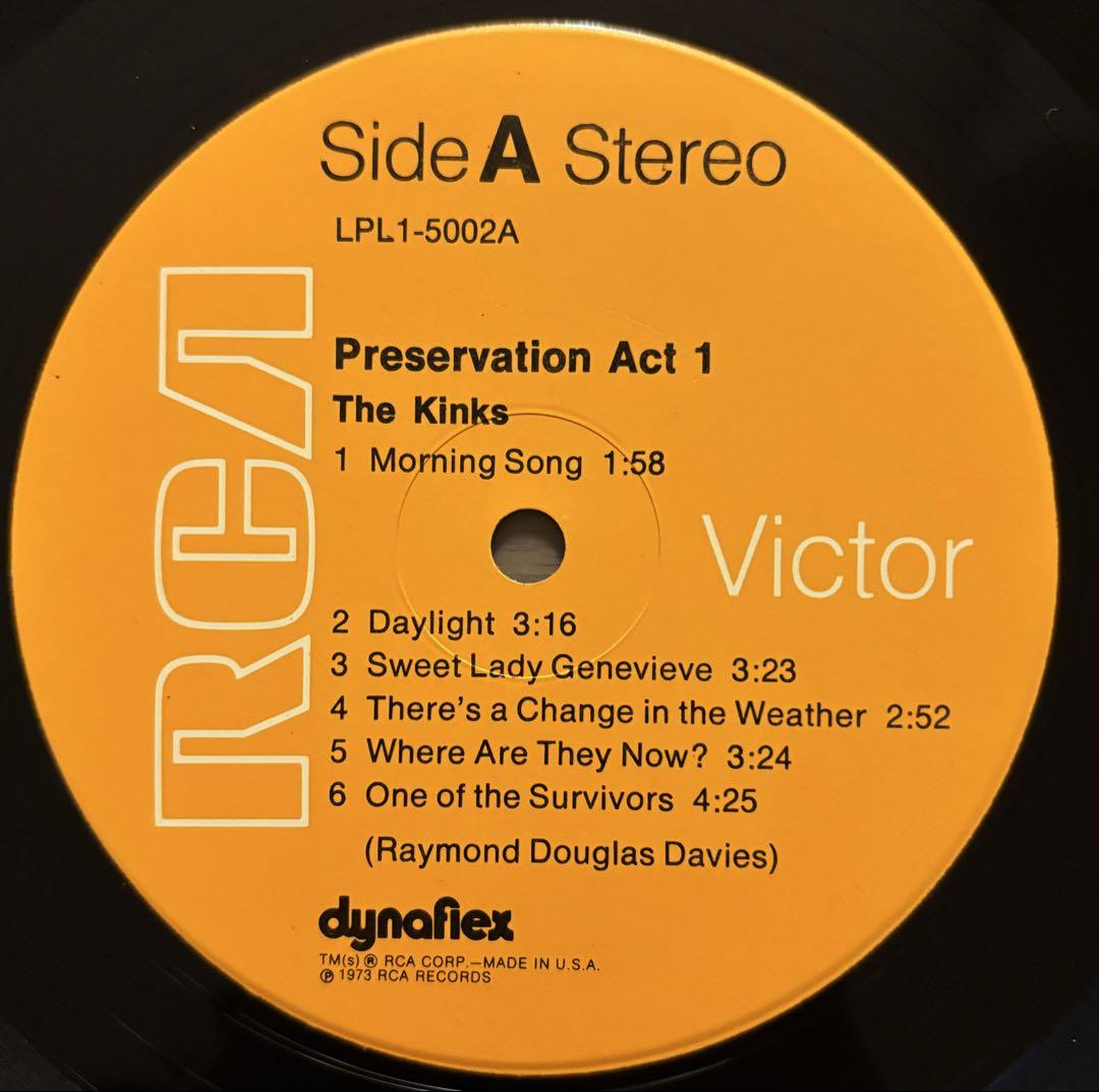 The Kinks /Preservation Act.1 US盤レコード