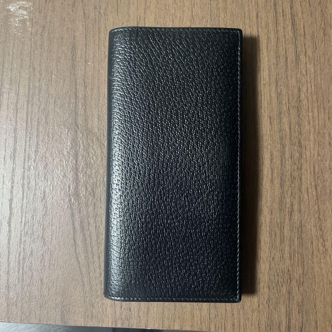 黒 レザー 財布 カードポケット8