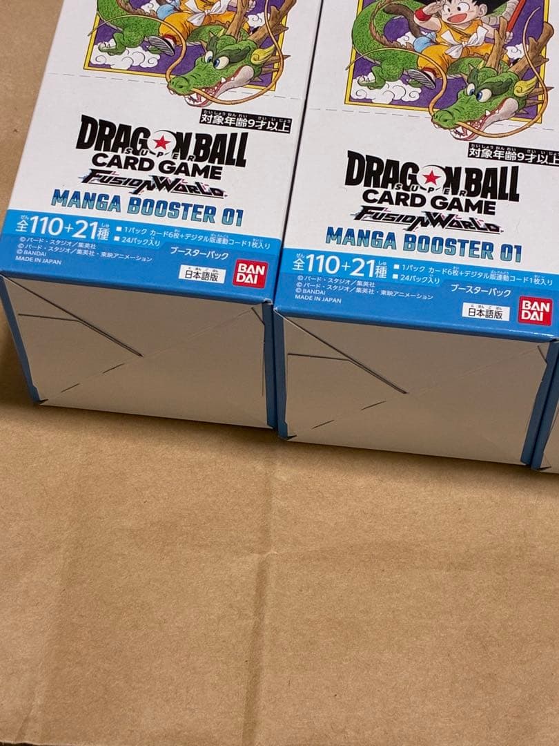 MANGA BOOSTER 01 4BOX マンガブースター テープ付き 未開封 MANGA BOOSTER 01 4BOX マンガブースター テープ付き 未開封