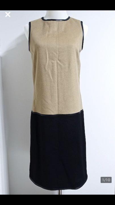 エンフォルド LAYERED DRESS ダークネイビー ENFOLD(エンフォルド)】 TANK-TOP LAYERED DRESS｜パリゴ尾道店