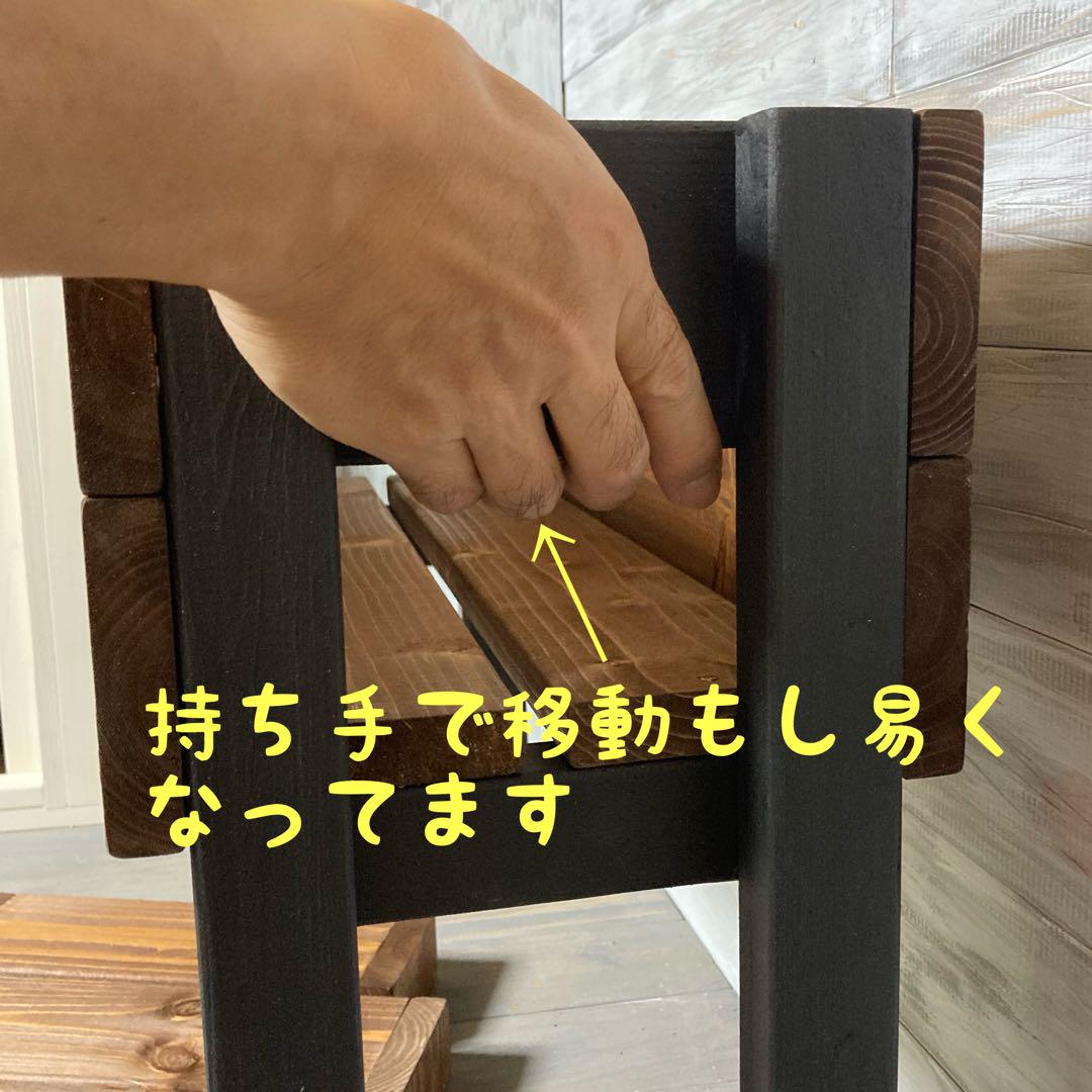 C04 木製プランター　プランターラック　プランター　鉢台　男前