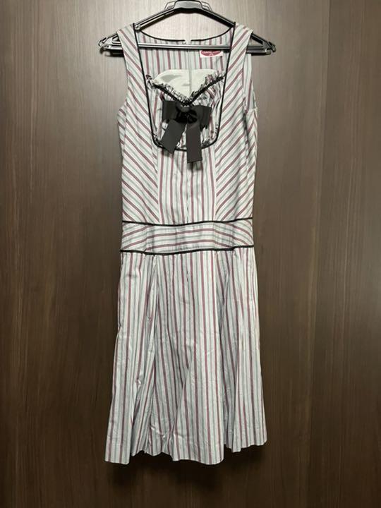 32 割引m はこぽす対応商品 ヴィクトリアンメイデン レジメンタルストライプ ジャンパースカート ひざ丈ワンピース ワンピースm Www Indiashopps Com