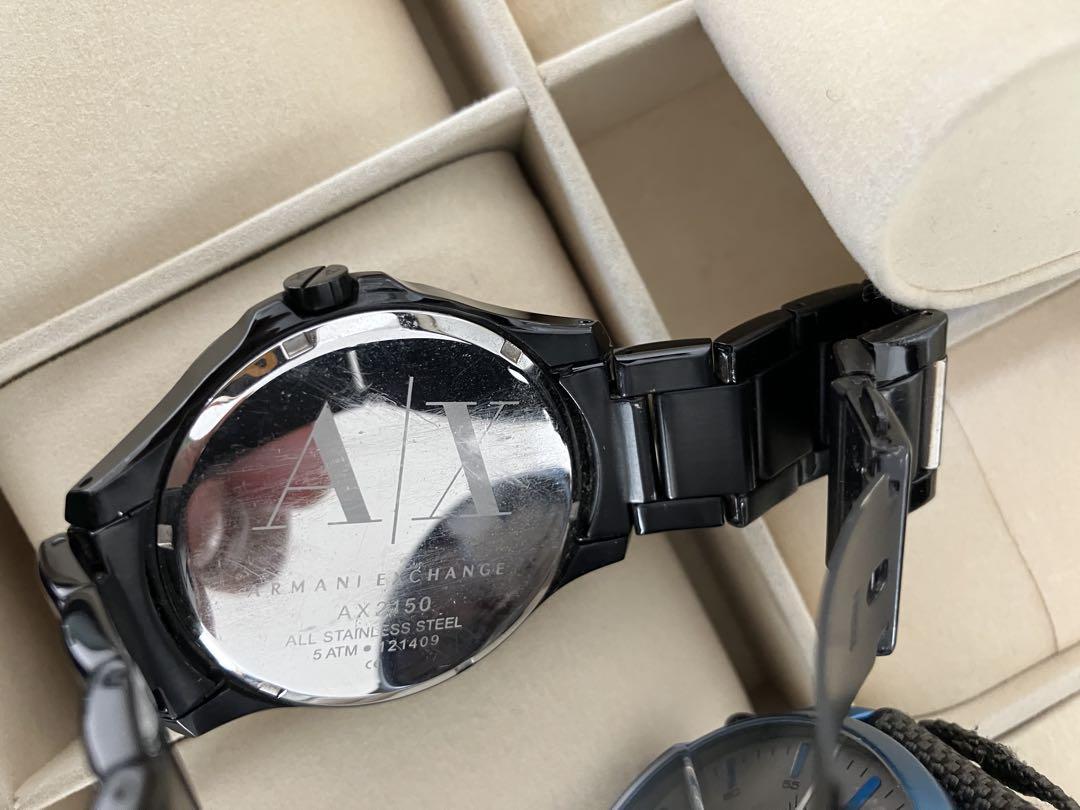 Armani Exchange ディーゼルFOSSIL 3本セット 電池交換済み Armani Exchange ディーゼルFOSSIL 3本セット 電池交換済み