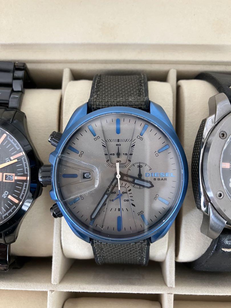 Armani Exchange ディーゼルFOSSIL 3本セット 電池交換済み Armani Exchange ディーゼルFOSSIL 3本セット 電池交換済み
