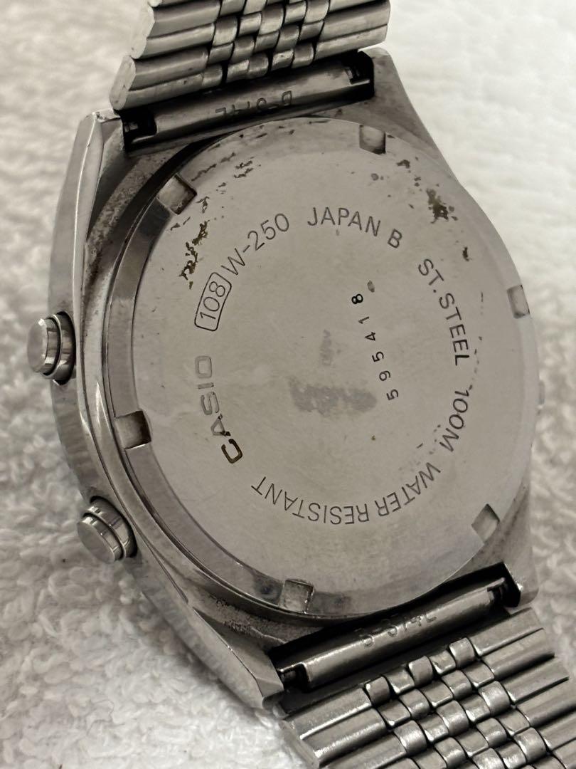 うのにもお得な CASIO 108】【稼働品】メンズ クォーツ【W-250 カジキ カシオ 時計