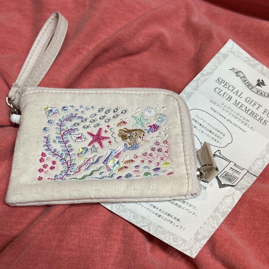 フェアリーテイル　ポーチ　カードケース　人魚姫　マーメイド　刺繍　廃盤品 5,400円