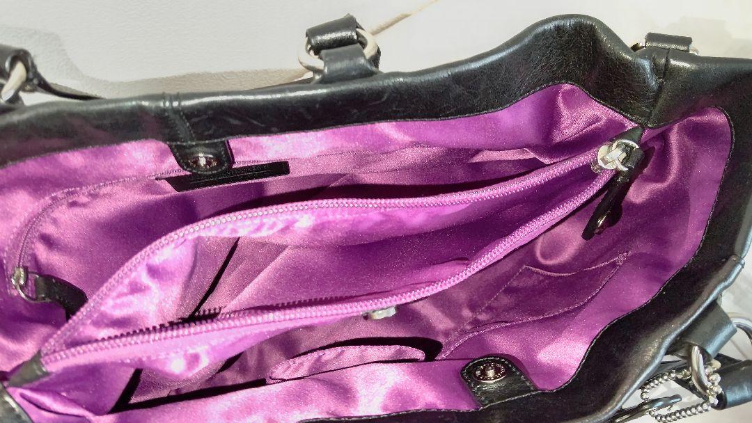 正規品セール COACH 本革トートバッグ 黒 ショルダーベルト&キーホルダー付属 m2aLy-m40857373942 在庫あ