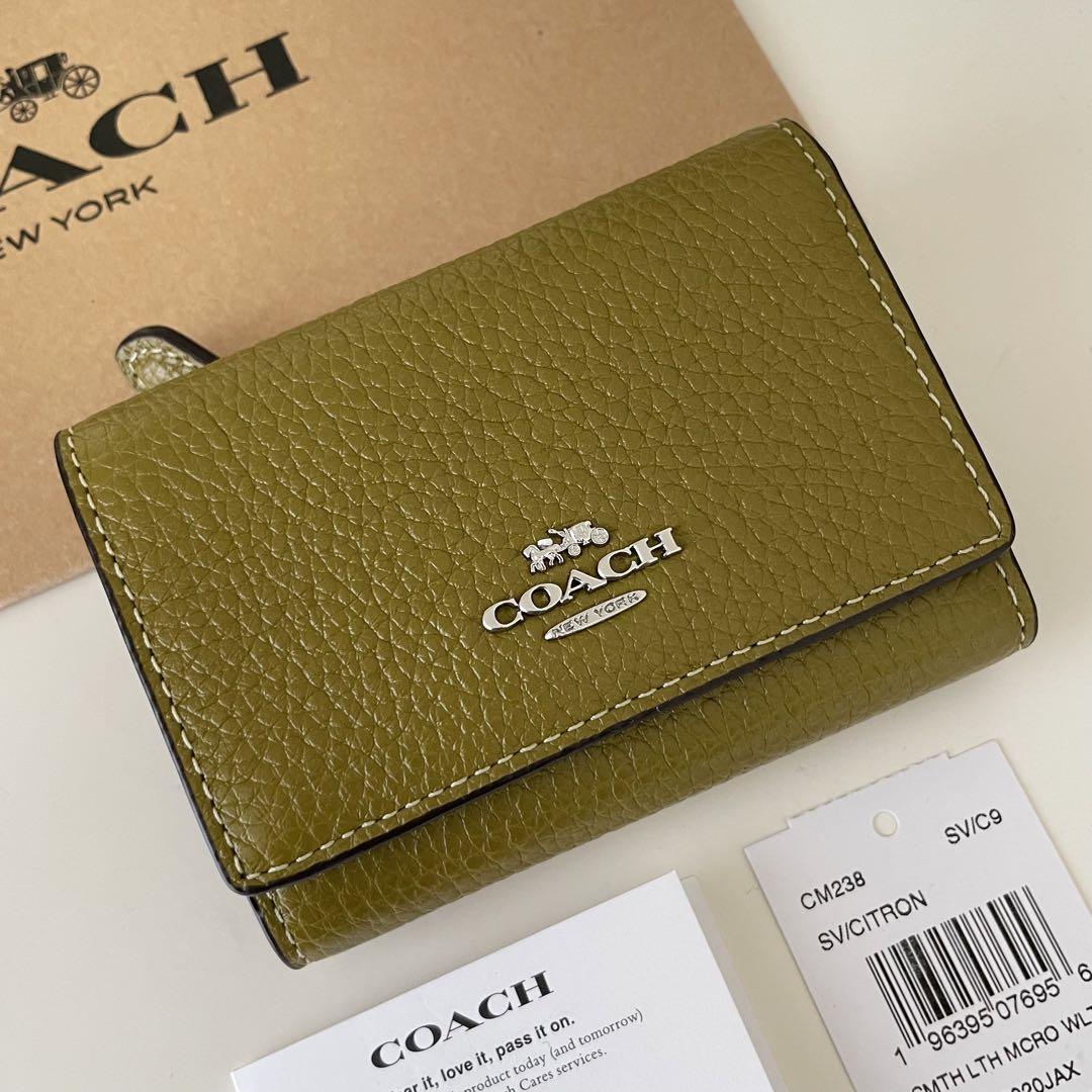 COACH コーチ　三つ折り財布　シトロン　ミニウォレット COACH コーチ 三つ折り財布 シトロン ミニウォレット｜ファッション