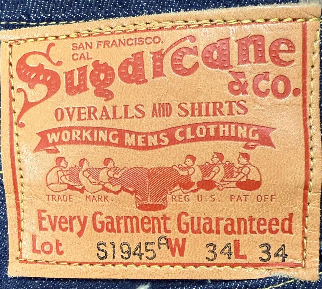 SC49001 新品 リジット サイズ34 SUGAR CANE S1945