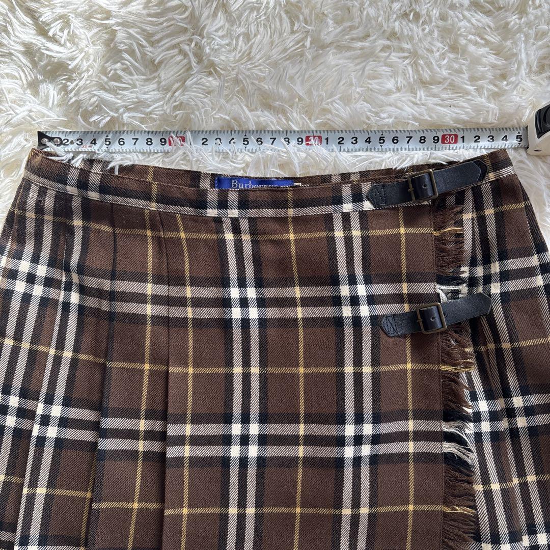 【美品✨】Burberrys チェック柄スカート　ブラウン　38