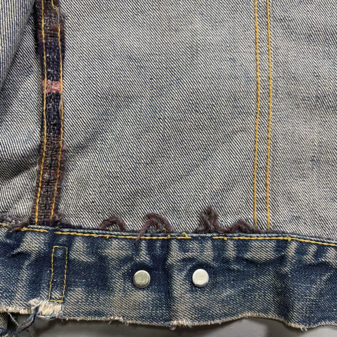 60's Levi's 557xx 3rd デニムジャケット　襤褸　ビッグE