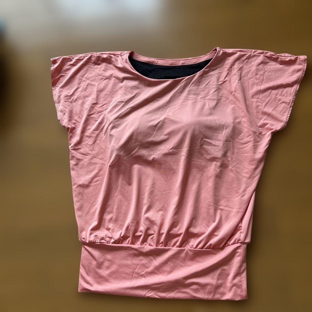 【LAVA】 ヨガウェア上下セット　カップ付きＴシャツ&パンツ