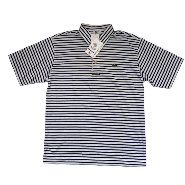 新品　80s ビンテージ　LACOSTE ポロシャツ　デッドストック　文字ラコ