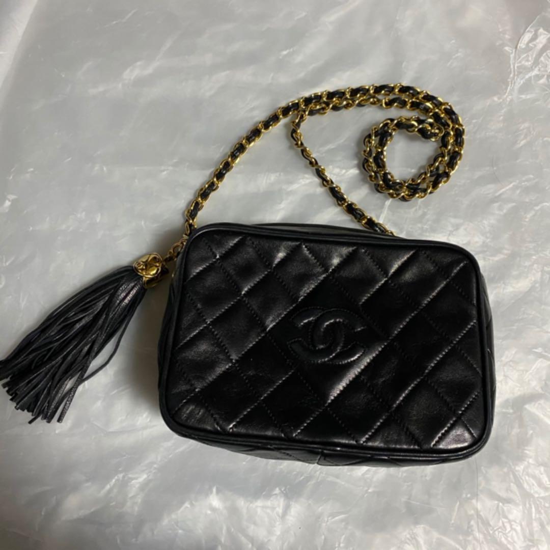 OLD マトラッセタッセルショルダーバッグ ml6SE-m40860459664 CHANEL 赤字超特価