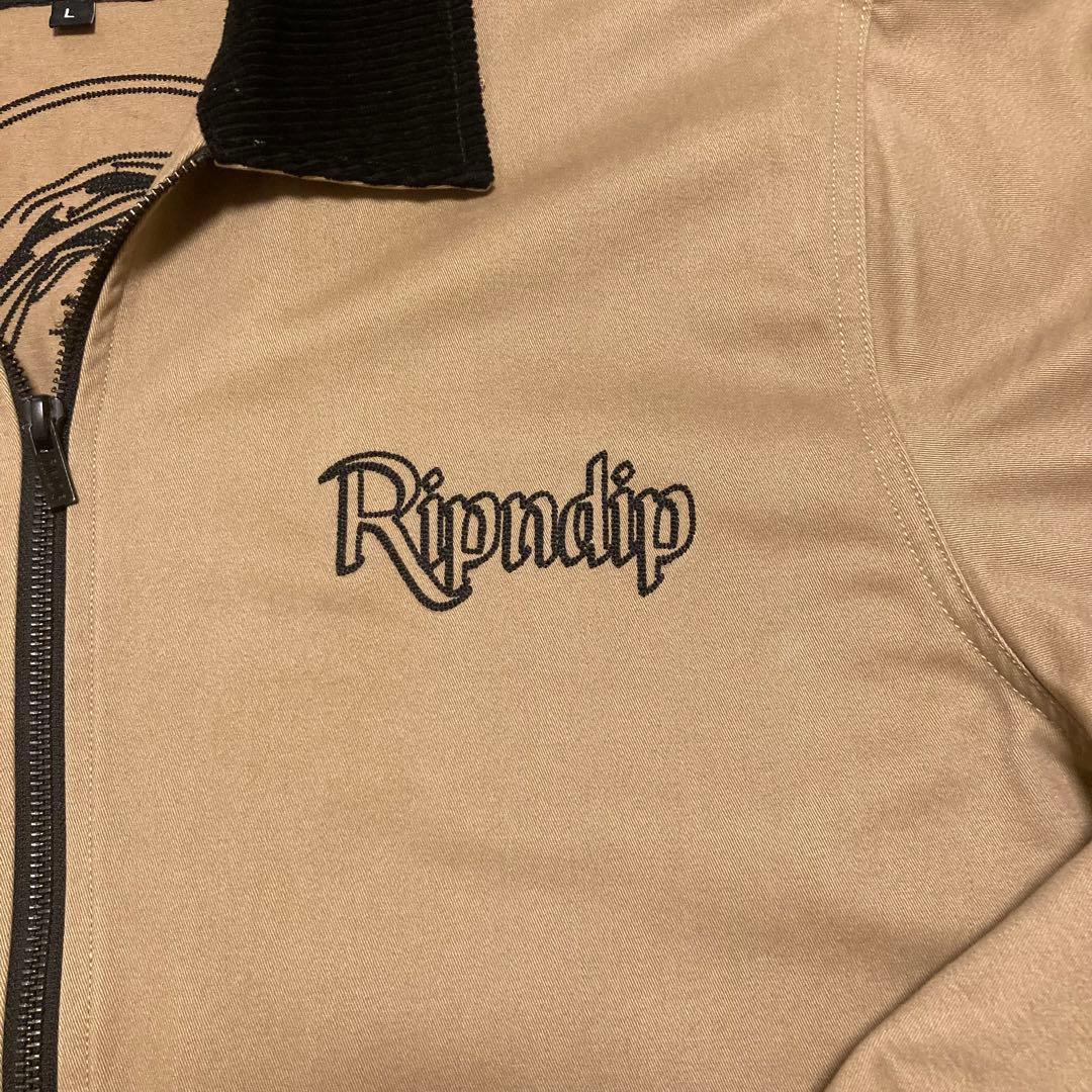 RIPNDIP MOTHER MARY WORK JACKET(TAN) L RIPNDIP MOTHER MARY WORK JACKET(TAN) L