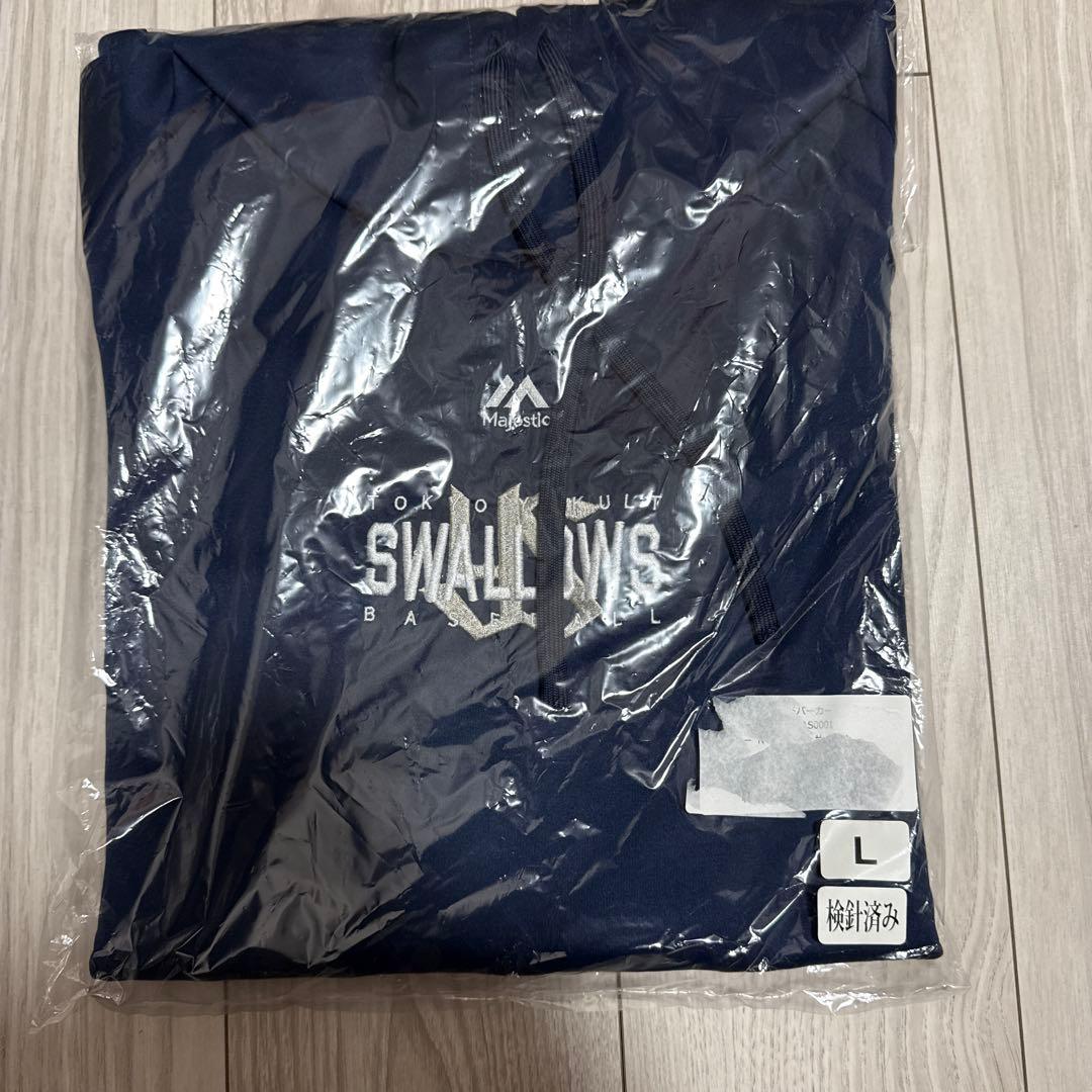 新品未開封】東京ヤクルトスワローズ2024 プロコレ フードパーカー L