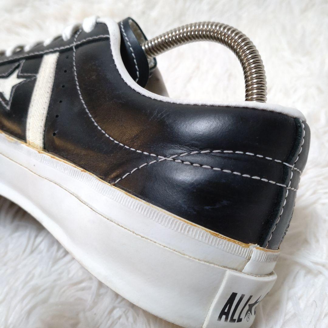 コンバース スター&バーズ 23.5センチ ブラック　レザー ONE STAR CONVERSE STAR&BARS US LEATHER 