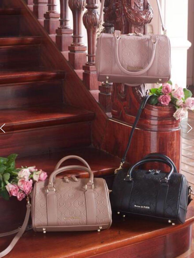 Maison de FLEUR モノグラムボストンバッグ 量産型