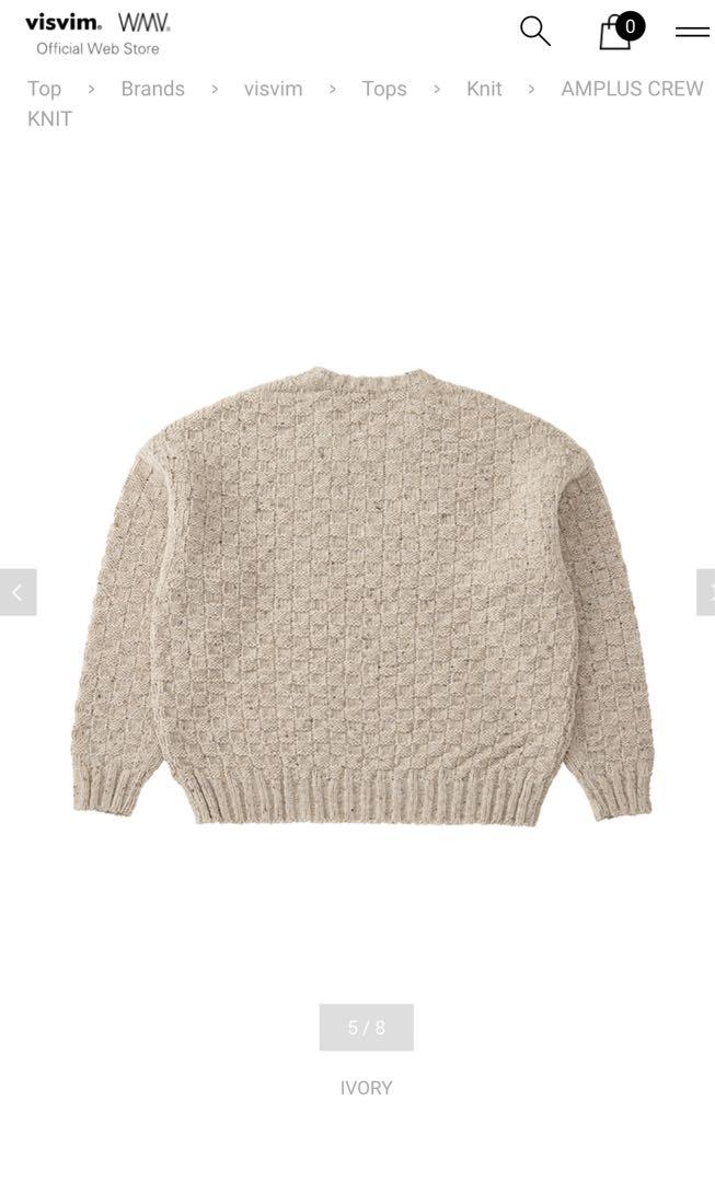 トップス visvim AMPLUS CREW KNIT IVORY 4