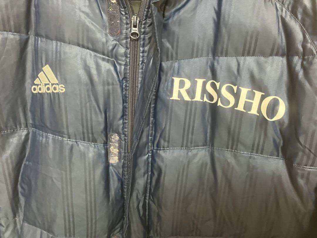 立正大学　サッカー　アディダス　ベンチコート　サイズO